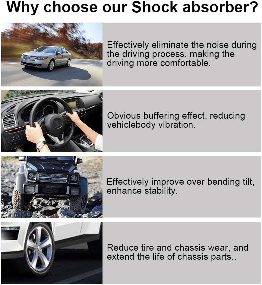 JDMON Replacement for Rear Air Spring Kit Suspension Bags Ford Expedition 2WD 1997-2002, Lincoln Navigator 2WD 1998-2002, Replaces 3U2Z5580KA, F75Z5A891AC, Air Shock Absorber Kits, 2PC