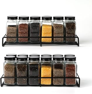 Magnetic Spice Rack for Refrigerator,2 Pack Magnetic Shelf Spice Rack,Wall Mounted Spice Holder for Holding Spices, Cans, Bottles, Utensils, Drinks