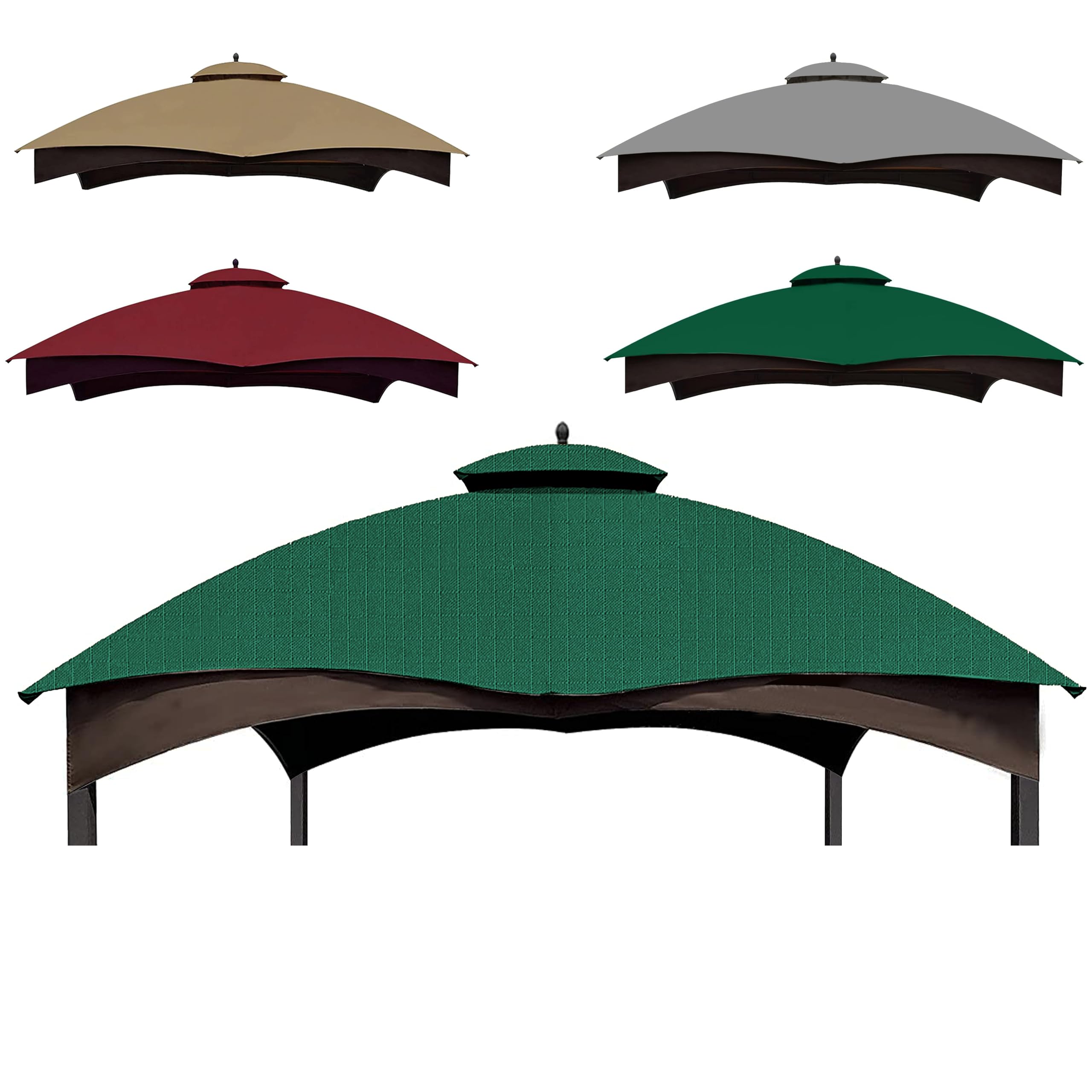 SCOCANOPYForest Green Ripstop Replacement Top for Lowe's Allen Roth 10X12 Gazebo Model #GF-12S004B-1