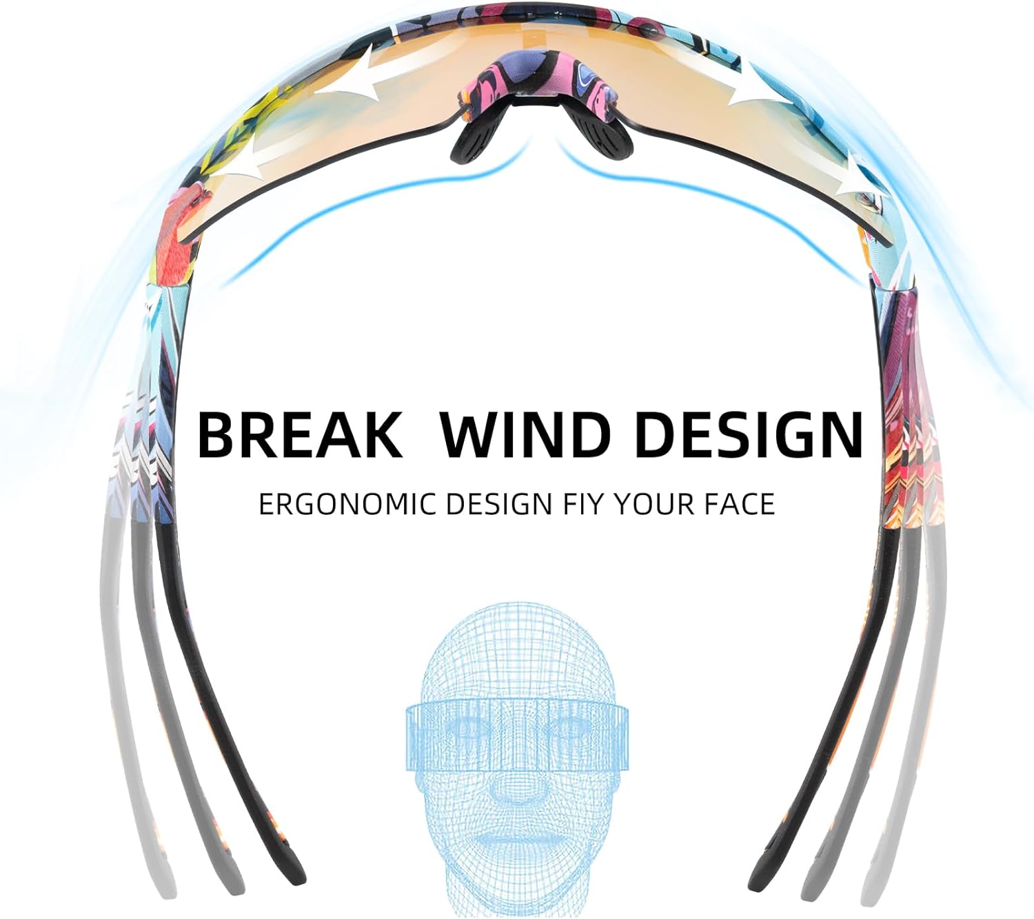 ROCKBROS Photochromic Sports Sunglasses for Men Women Cycling UV Protection - Image 4