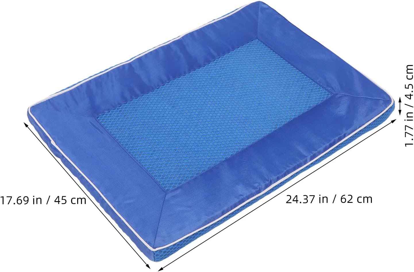 Breathable Pet Bed Mat Cooling Dog Summer Nest Non-Slip Puppy Pad 63x44x3.5cm Indoor Floor Cushion for Small Dogs and Cats
