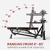 Máquina de press de pecho GMWD, máquina de press de banca con brazos convergentes independientes, banco ajustable plano inclinado para pecho, abdominales, hombros, equipo de gimnasio en casa 7