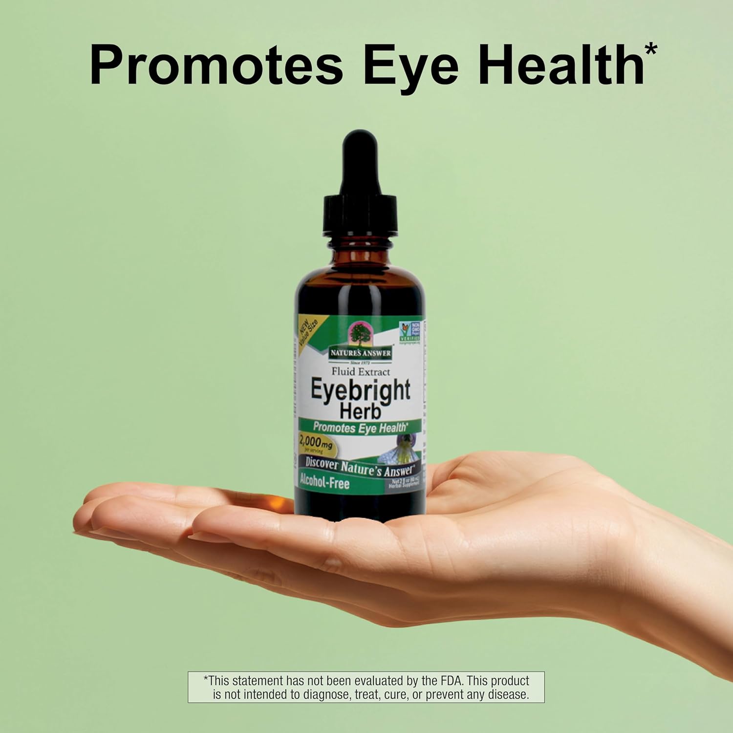 Nature's Answer Eyebright Herb | Supports Healthy Eyes & Vision | Non-GMO | Alcohol-Free, Gluten-Free, Kosher Certified, Vegan & No Preservatives 1oz (2 Ounce) - Image 5