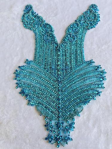 Miniatura 62 de Cuentas de piedras hechas a mano, parches de cristal brillantes para coser en diamantes de imitación, corpiño de encaje, accesorios para decoración