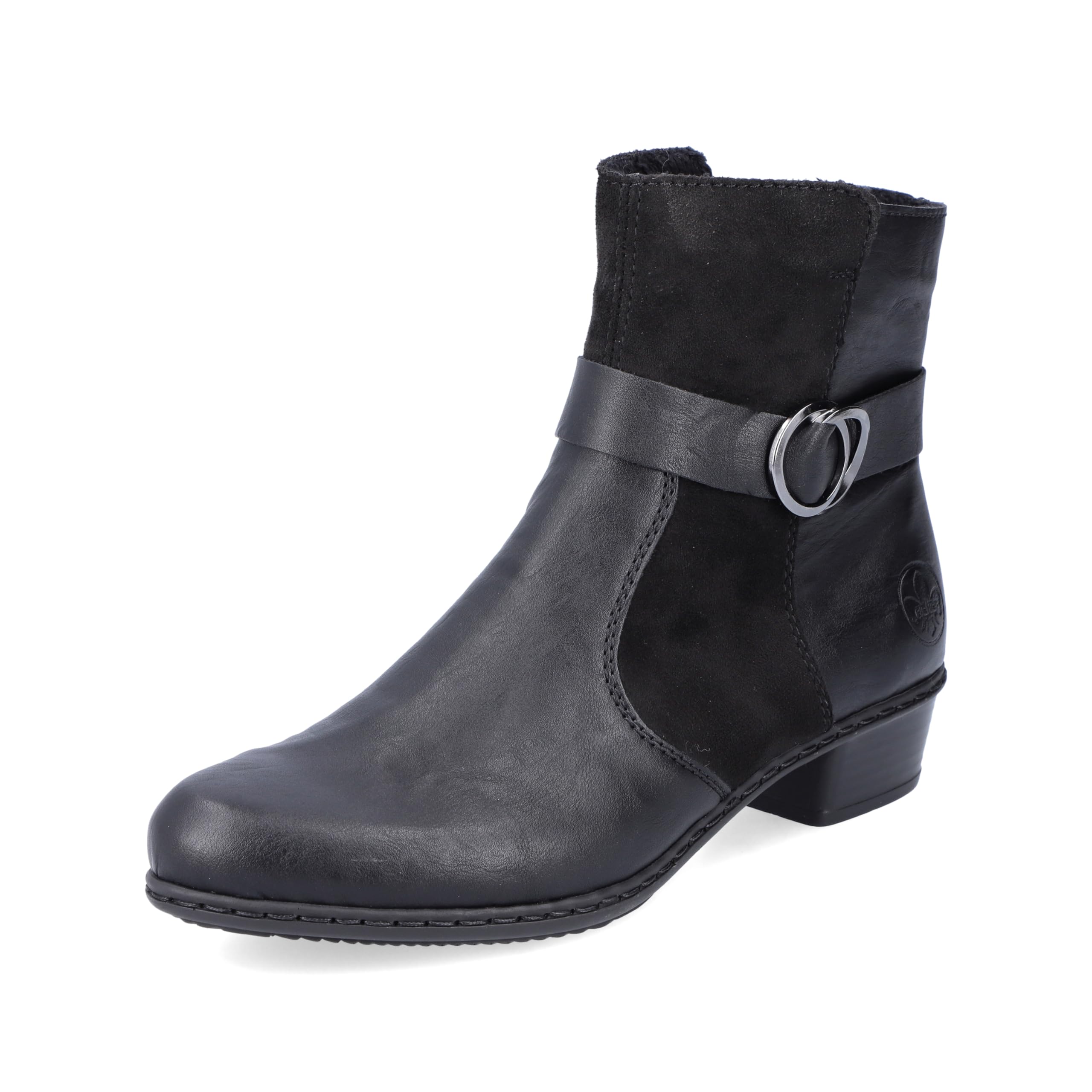 Rieker Women's Y0777Fashion Boots, black, 3.5 UK