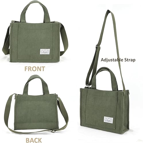 Miniatura 2 de UERRUAM Bolso de mano para mujer, bolsa de pana de trabajo, bolso cruzado para mujer, bolsas de viaje, bolsos de mano para uso diario