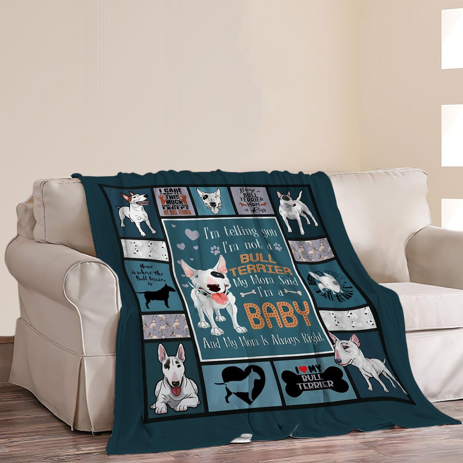 Bullterrier-Flanell-Decke – Kuschelig, Personalisiert & Das Perfekte Geschenk Für Hundeliebhaber