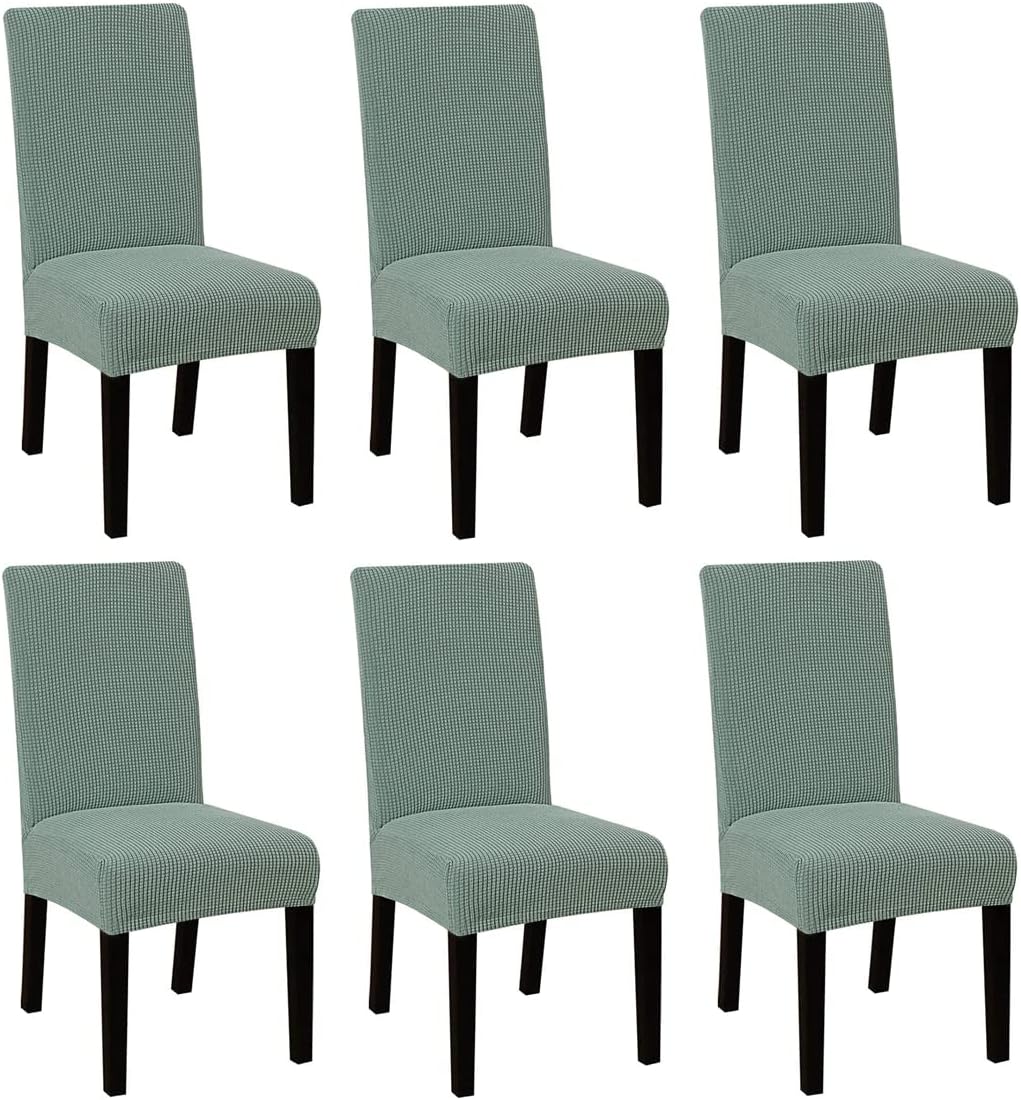 ALESWEAR 6PCS Dining Room Chair Slipcovers Dining Chair Covers Parsons Chair Slipcover Stretch