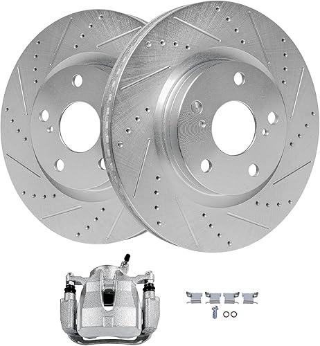 Miniatura 13 de Detroit Axle - Kit de freno trasero para Chevy Trailblazer EXT SSR Rainier GMC Envoy XUV Ascender Bravada 9-7X Frenos perforados y ranurados Rotor