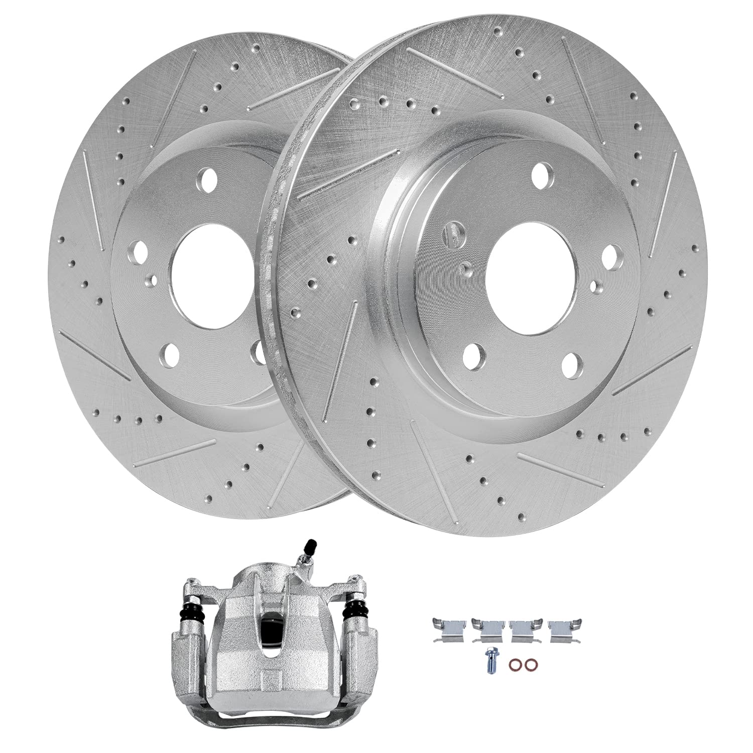 Detroit Axle - Front Brake Kit for Toyota RAV4 Matrix Mirai Corolla iM