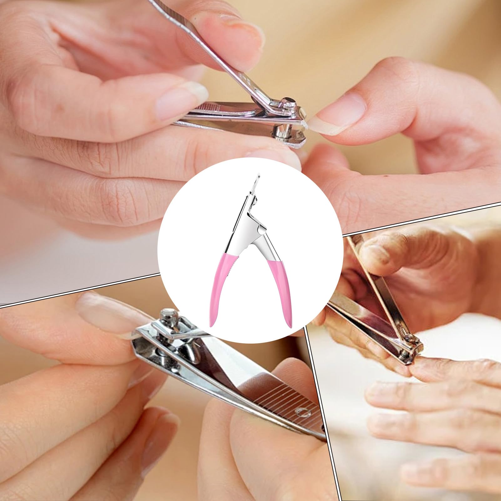 TIPO U Trimmer Cutter Caglio in Acciaio Inox per Unghie Strumento Manicure