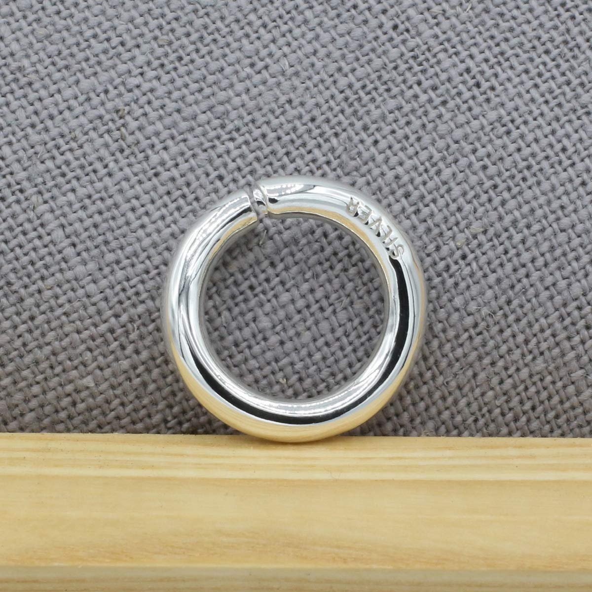 Amazon.co.jp: シルバー925 無垢 丸カン パーツ ハンドメイド DIY 極太