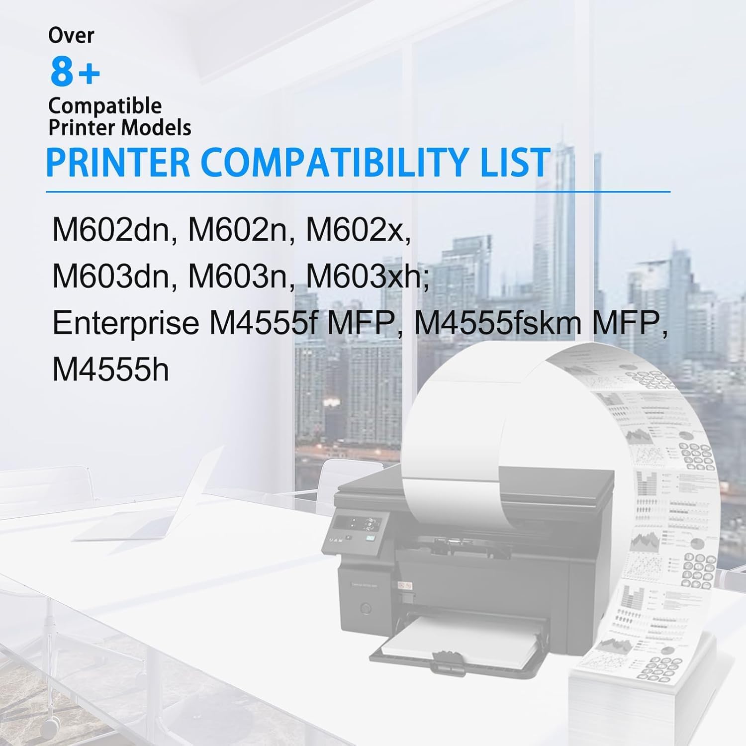 NineLeaf CE390X Compatible Toner Cartridge Replacement for HP 90X Toner Cartridge to use for LaserJet Enterprise 600 M602, M603 Series LaserJet Enterprise M4555 MFP Series(Black,1 Pack)