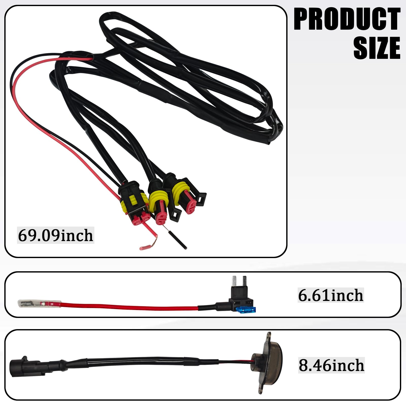 Lights Kühlergrill Scheinwerfer kompatibel mit Ram 1500 2004-2019 Ersatz-Kühlergrill für Ram 1500 2004-2019, bernsteinfarbene LED-Standlichter, mit Gurt und Sicherung, 3 Stück