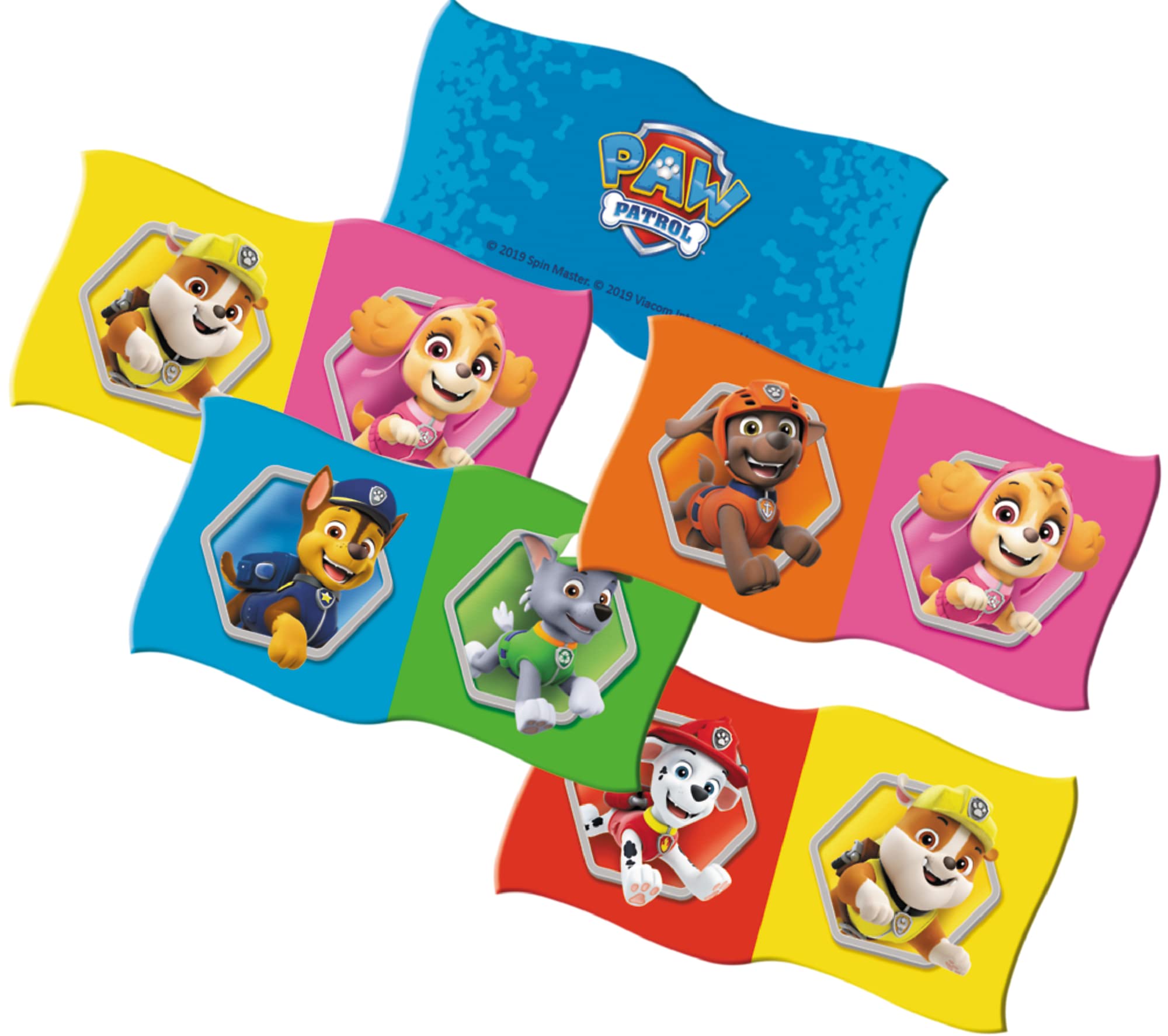 Trefl Domino Paw Patrol Rodzinna Gra Psi Patrol dla Dzieci od 3 lat