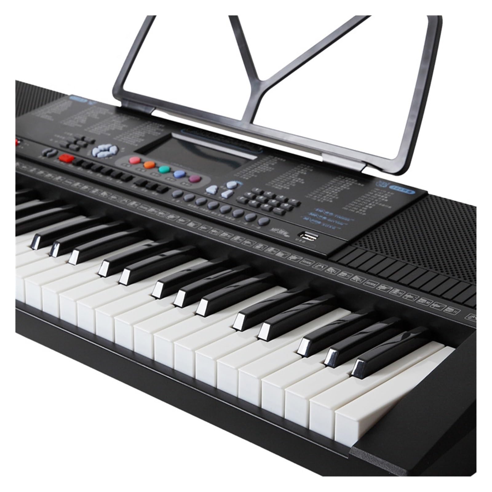 Teclado electrónico Teclado Electrónico Multifuncional con 61 Teclas para Adultos Principiantes Y Profesores De Jardín De Infantes