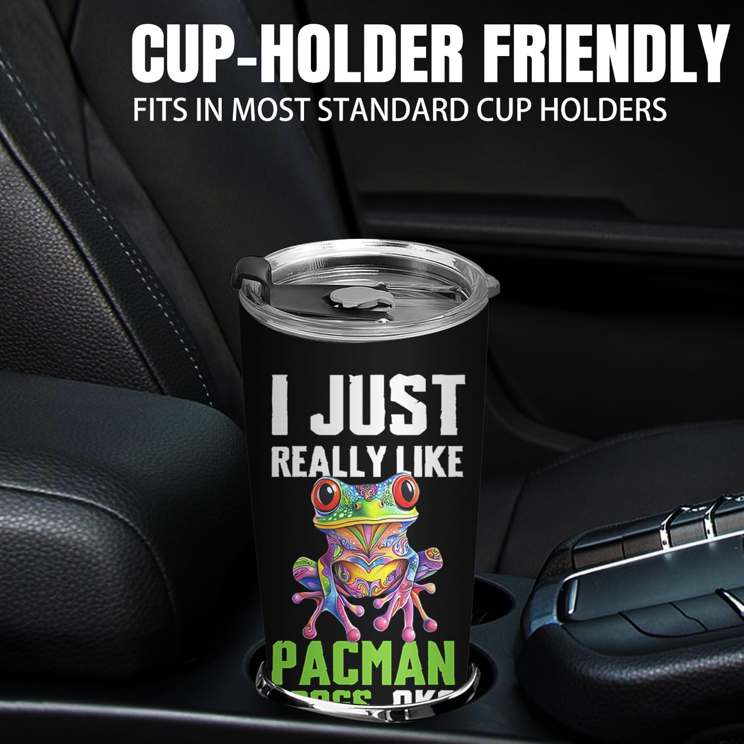 Pacman Frog - Gift for Pacman Frog Lover - Stainless Steel Tumbler 20 Oz - Image 2
