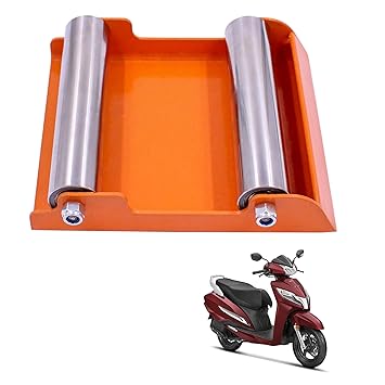 Asryd Portable Wheel Roller for Bike Tyre, Chain Cleaning & Lubricating 160Kg Weight Capacity for Honda Activa 125 (Pack of 1Pcs)