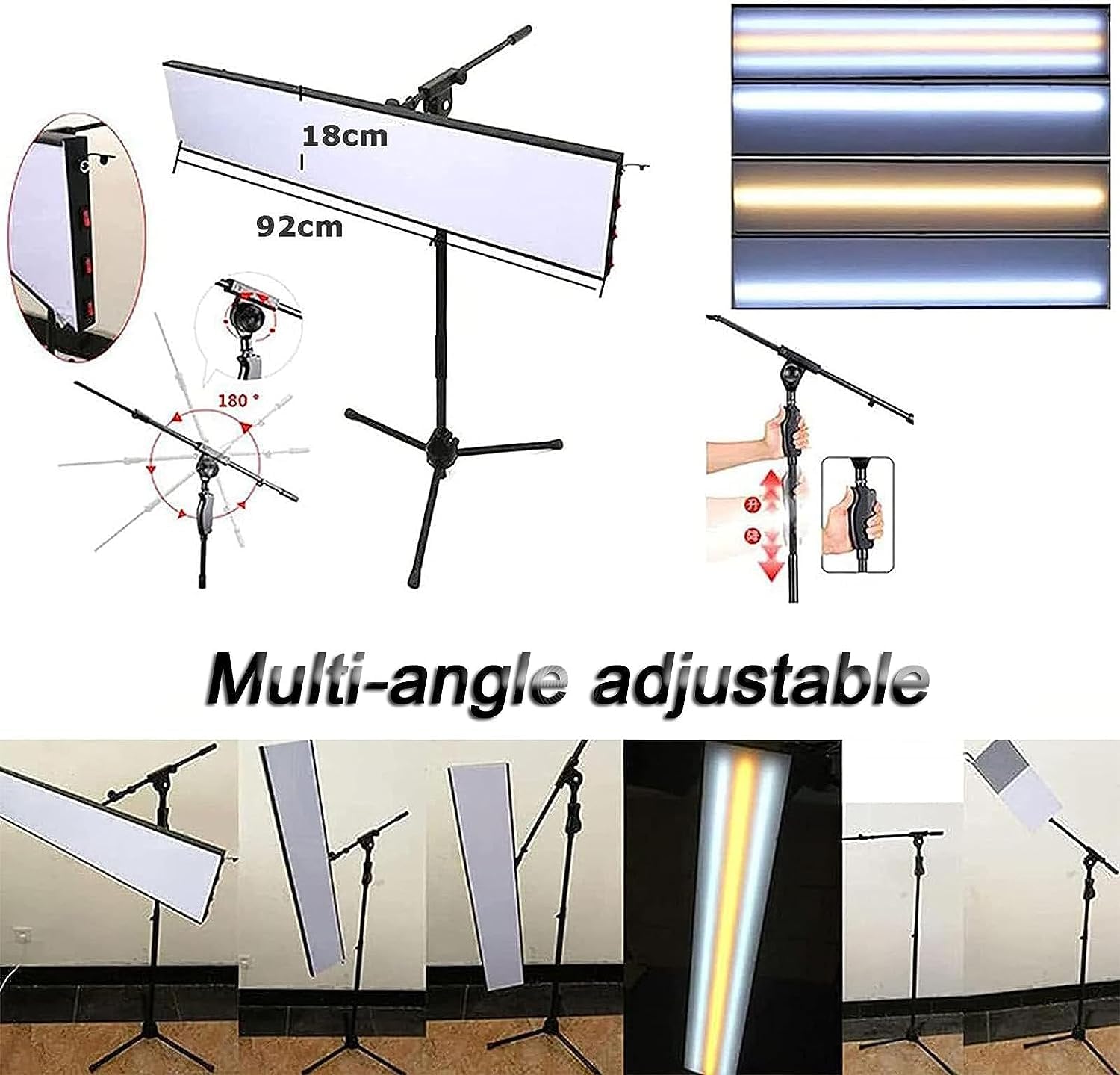 Luz PDR for reparación de abolladuras de coche, foco de tablero LED for reparación de abolladuras sin pintura, con soporte ajustable, juego de reparación de abolladuras, herramienta de eliminación de
