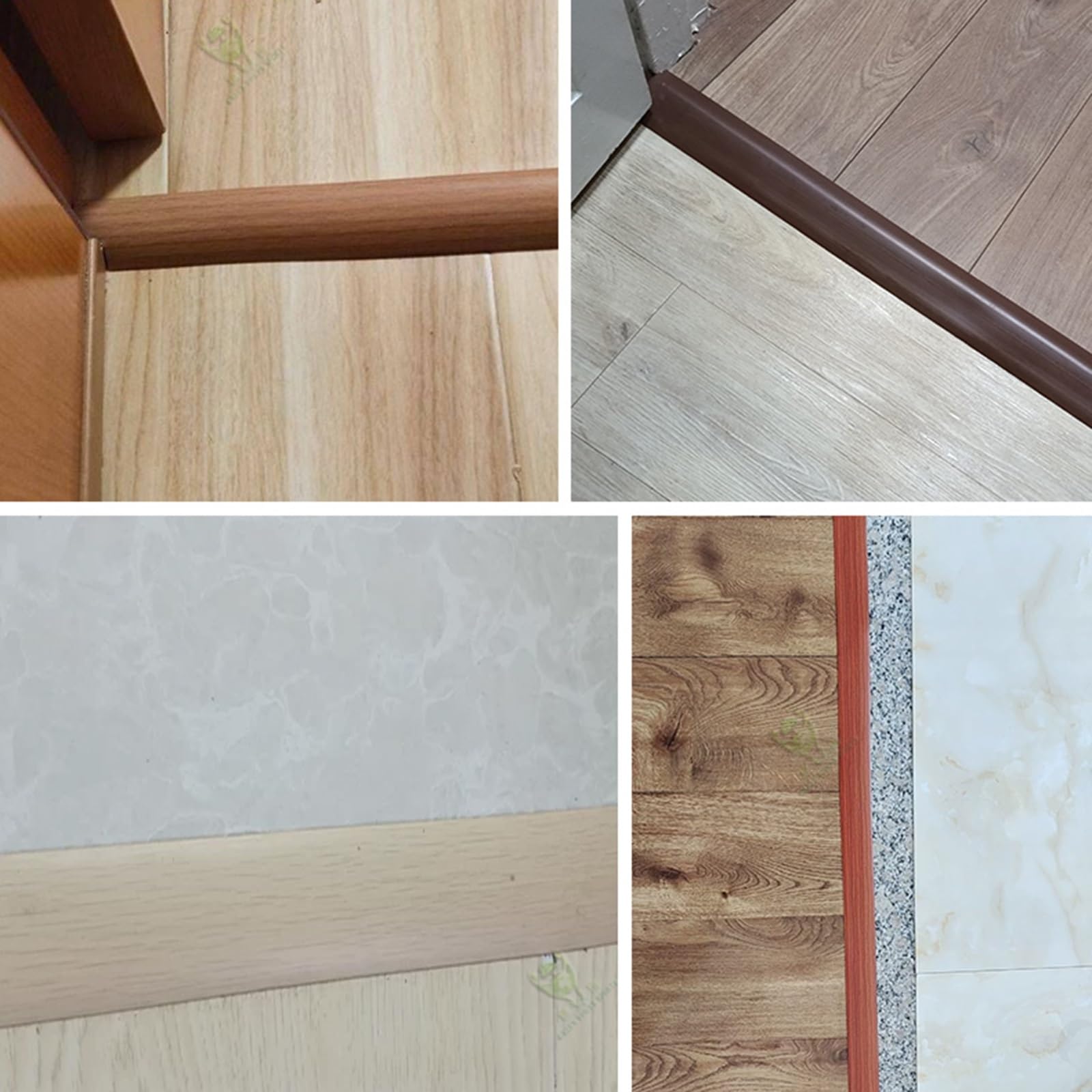 Tira de umbral superposición autoadhesiva reductor de umbrales, 7 cm ancho Azulejo laminado borde tira de transición, alfombra plana flexible de PVC Alfombra de borde de acabado(D 10m/33 pies de