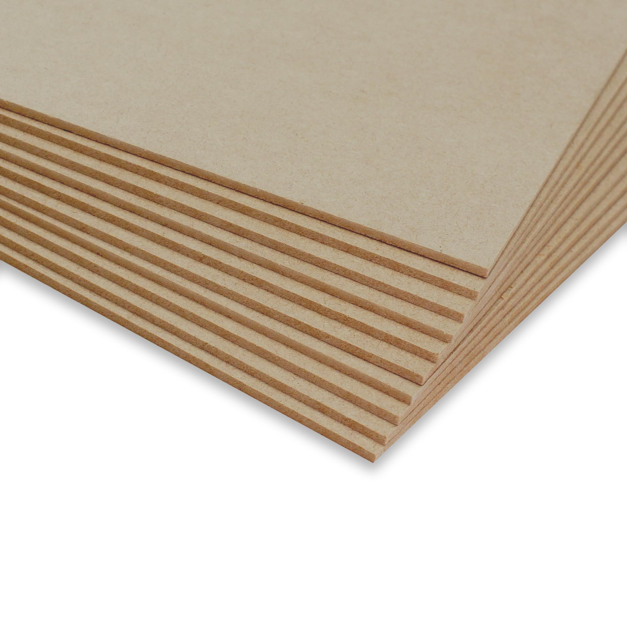 PEGBOARD 10 x MDF Platten 60x40cm - Dünne Holz-Platten 3 mm - unbehandelt/roh | präzise Zuschnitte | Perfekt für Laser Gravur, CNC Router, Laubsäge