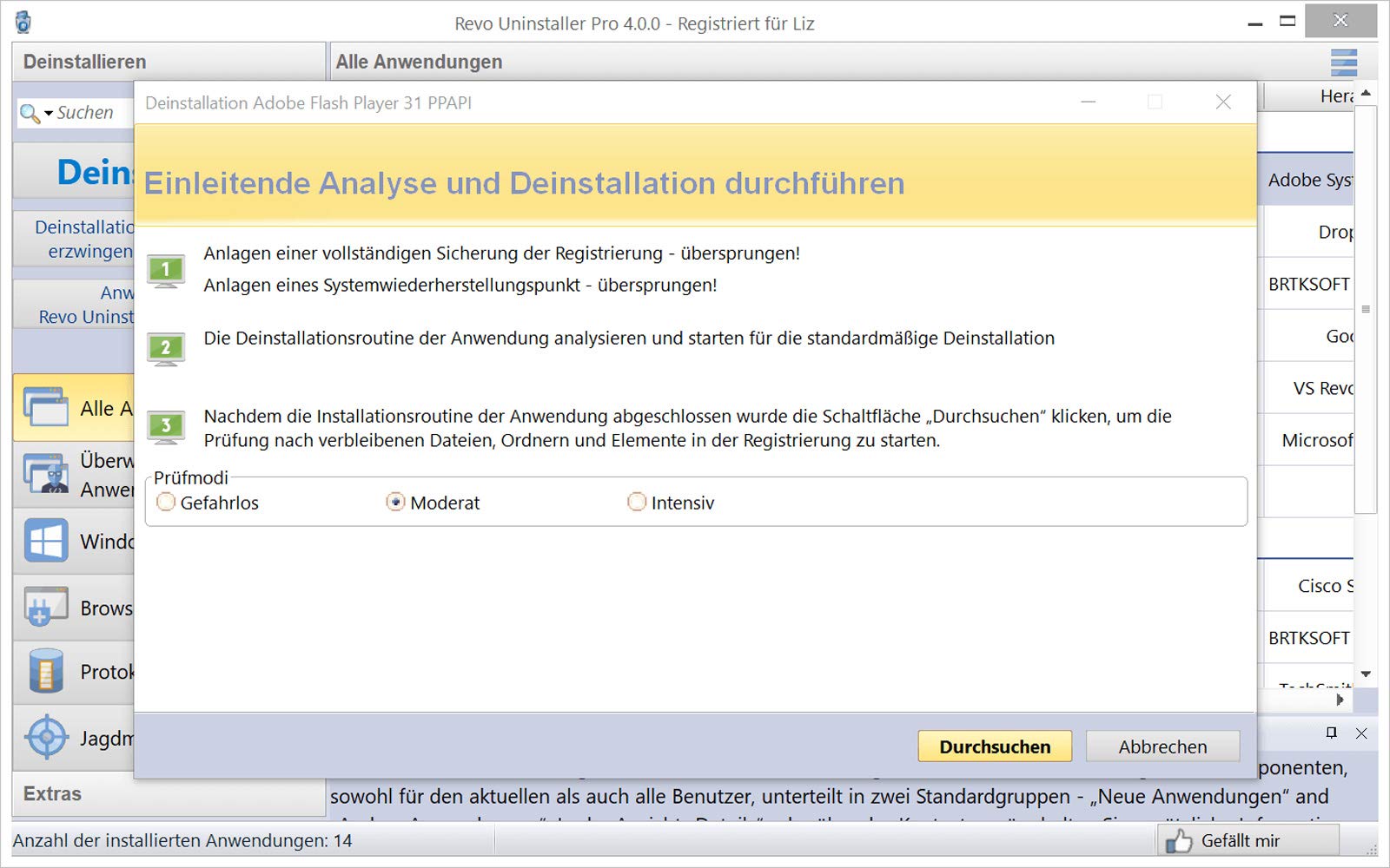 Revo Uninstaller Pro 4 | 1 Gerät | PC | PC Aktivierungscode per Email