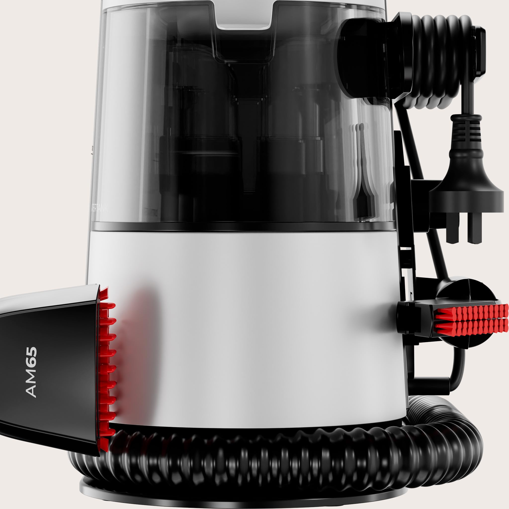 EVVO AM65 wydajny środek do czyszczenia dywanów i tapicerki o mocy 600 W, odkurzacz wodny do tapicerki, sof i samochodów, urządzenie do czyszczenia tapicerki z funkcją spryskiwania i ssania, oddzielne