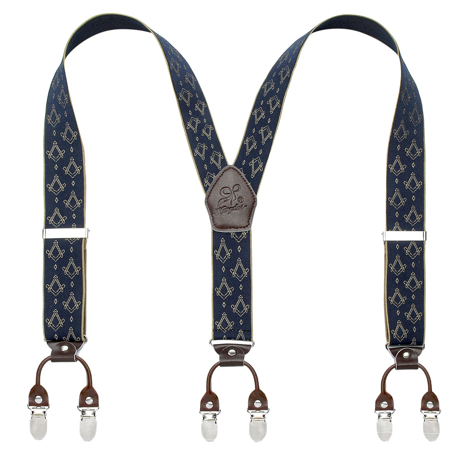 heren bretels met draaibare haakclips - elastische Y-vormige heren bretels met draaibare haakclips - elastische Y-vormige