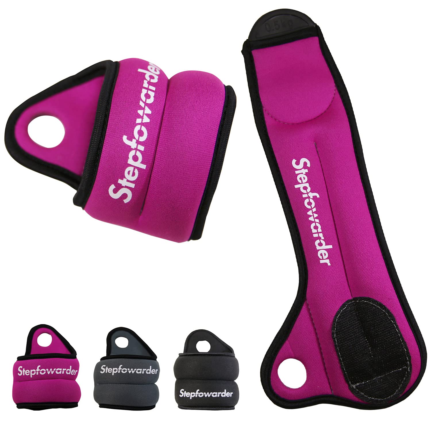 Wrist Weights Thumblock Arm Weights Set for Women/Men (Available from 1.0Lbs to 3.0Lbs) - Ankle Wights Adjustable Strap for Running & All Kind of Cardio Exercises