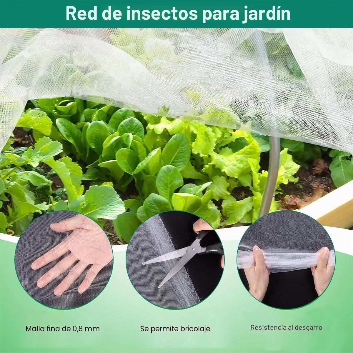 Malla Antipajaros,Redes Anti Insectos 3x10m,Mosquitera Blanca,Malla Fina Anti-Insectos,Red Antipajaros,Red Protectora para Vegetales,Malla Anti-pájaros,Protección para Frutas