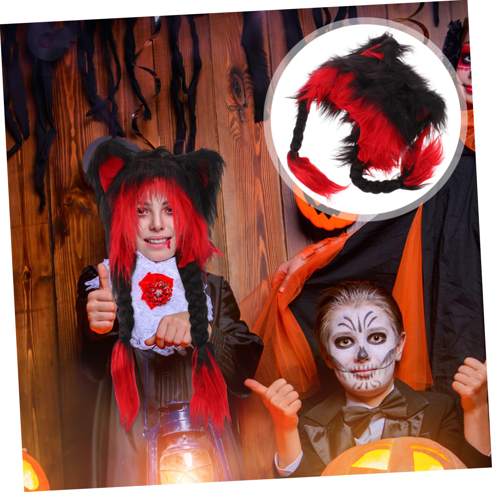 Gorro de Peluche con Orejas de Gato Gorro Cálido y Esponjoso para Mujer Accesorio de Invierno para Halloween Fiesta de Cosplay y Uso Diario Diseño Divertido y para Otoño