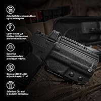 Vista 2 de GRITR OWB Kydex Sig Sauer P365-XMACRO Open Carry Pistol Holster for Men & Women w/Optic Cut, Open Bottom, Adjustable Belt Loops, Fits Safariland