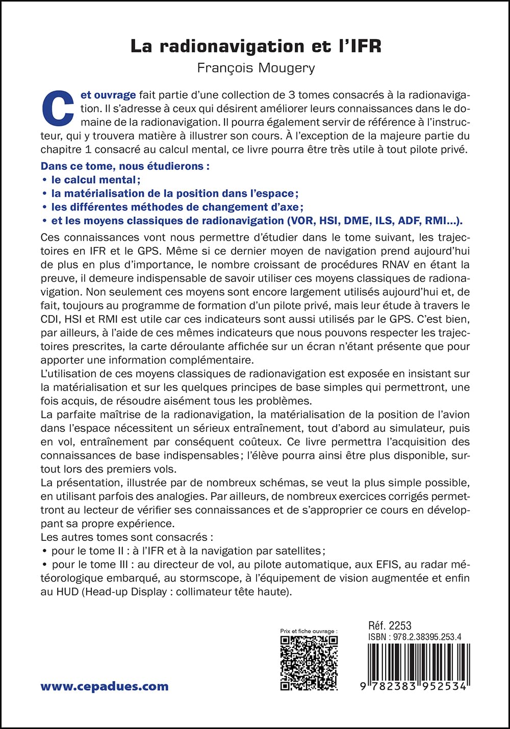 La Radionavigation et l'IFR. Les Bases - Tome 1 - 3e édition