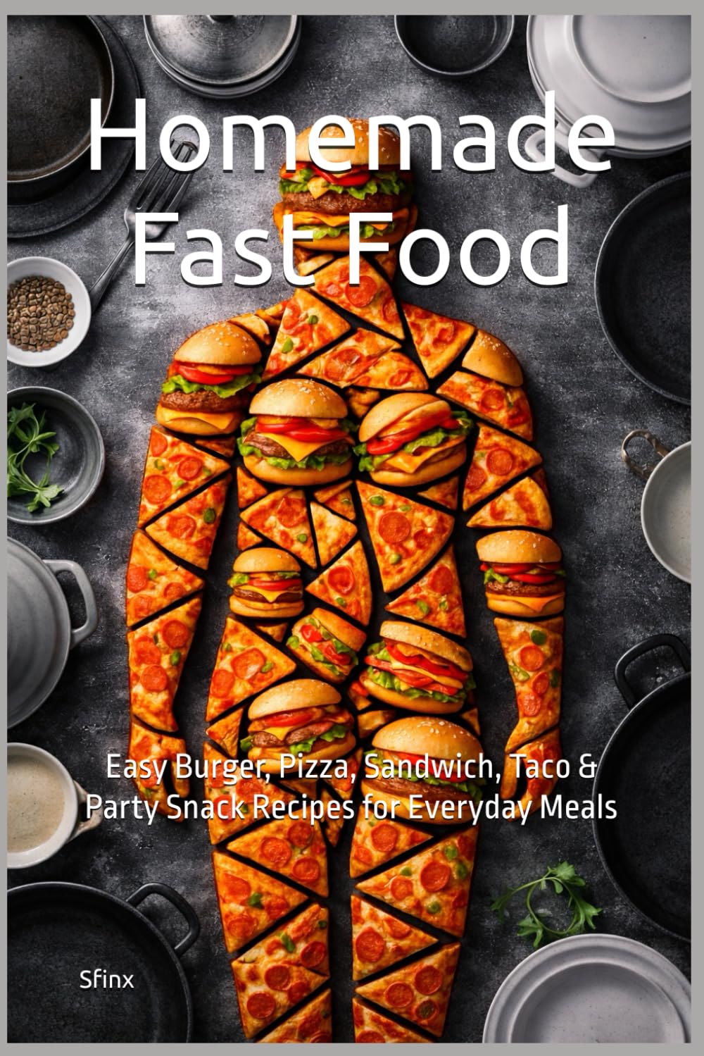 Homemade Fast Food: Easy Burger, Pizza, Sandwich, Taco & Party Snack Recipes for Everyday Meals