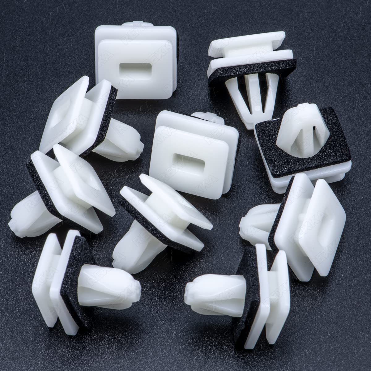 Rexka 10pcs Front Lower Fender Rocker Molding Retainer Clip Fastener 91504-SP1-003 for Honda Acura Accord Civic Clarity CR-V Fit HR-V Insight Odyssey Acura ILX Legend MDX RL RLX TL TLX ZDX.