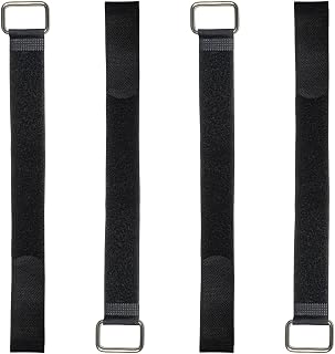 4 Pack RV Awning Arm Safety Strap, 1.2" x 14" Fixed Awning Straps Compatible with Camper, Trailer, and Motorhome Patio Awnings, Heavy Duty Nylon Protective Tie Downs for Outdoor RV Accessories