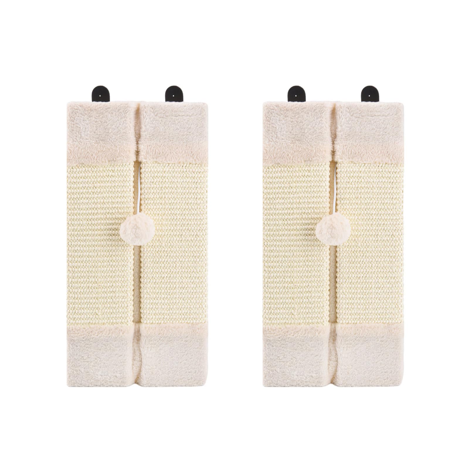 Griffoir d'angle pour chat avec balle suspendue pour salon et chambre