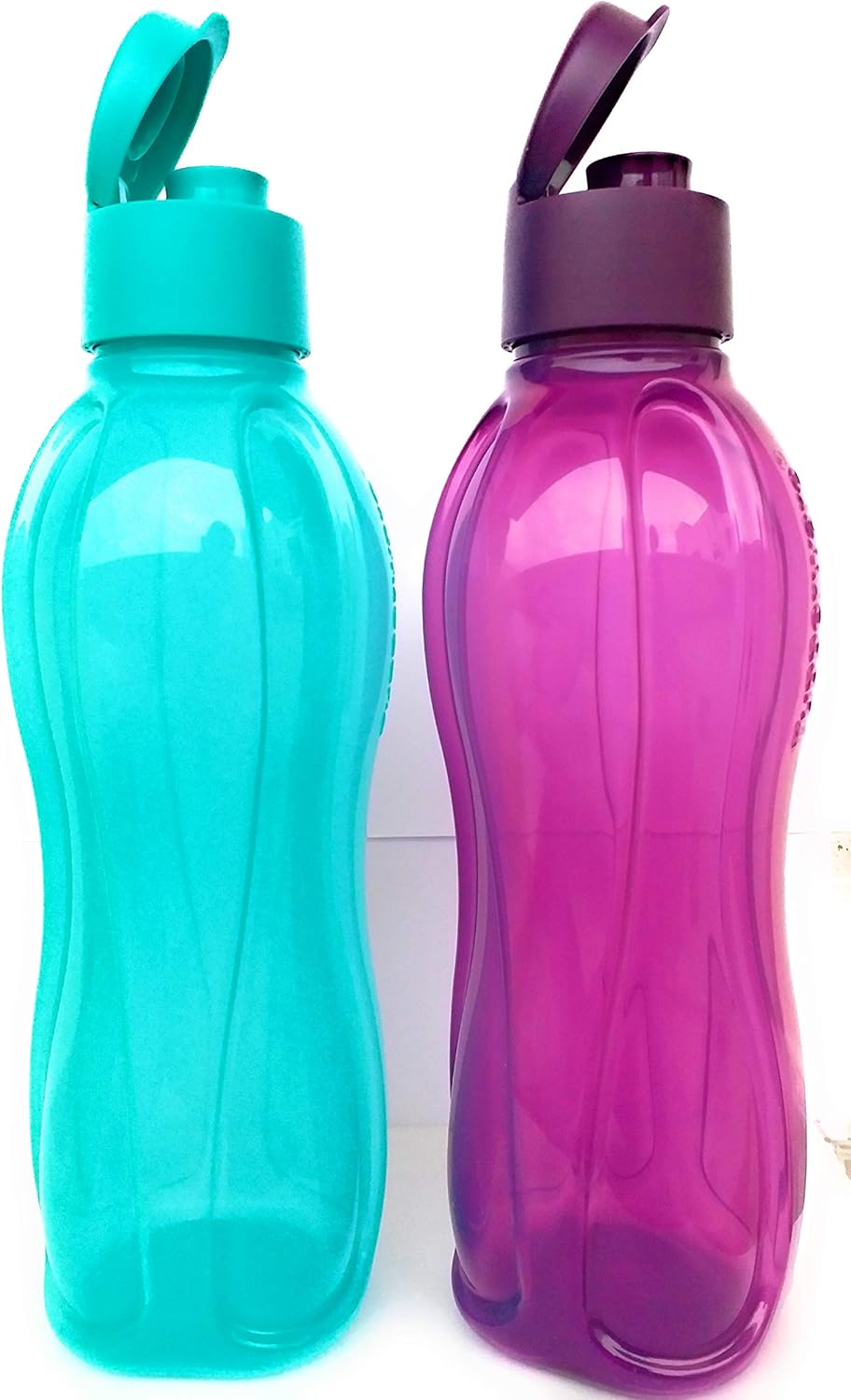 Tupperware New Aquasafe 1 litre fliptop bottles, Set of 4