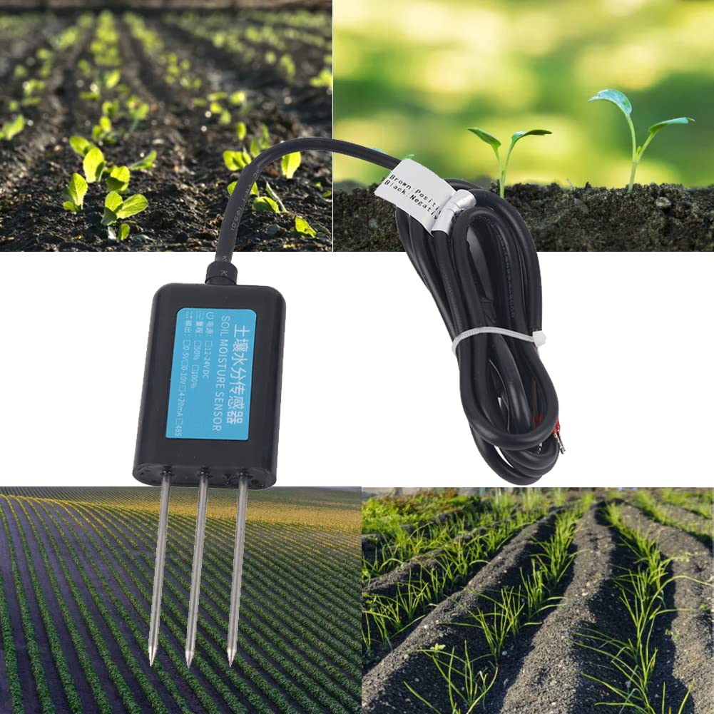 Sensore di umidità del suolo, uscita RS485 Sensore di umidità del suolo Misuratore di conducibilità elettrica di temperatura dell'umidità per giardinaggio, agricoltura, piante da interno ed esterno