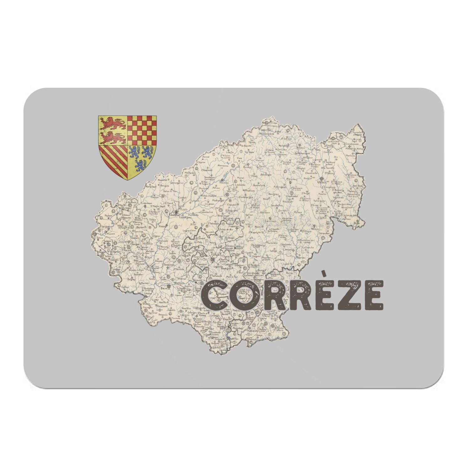 Napperons de table Corrèze 19 gris en liège pour repas