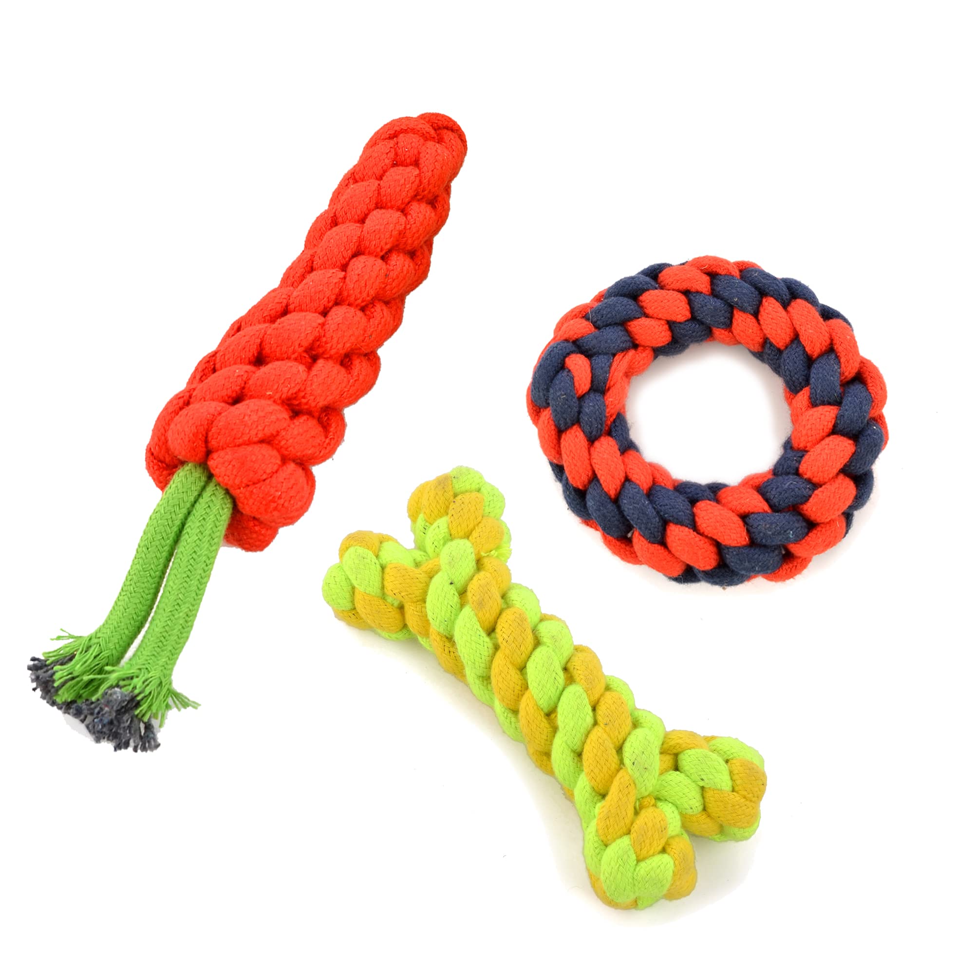 petyantra Combo of 3 Carrot, Bone and Ring Durable Pet Teeth Cleaning Chewing Biting Knotted Small and Medium Dog Puppy Puppies Toys - Natural & Safe Cotton (B0B2WFD7MN) Amazon Price History, Amazon Price Tracker