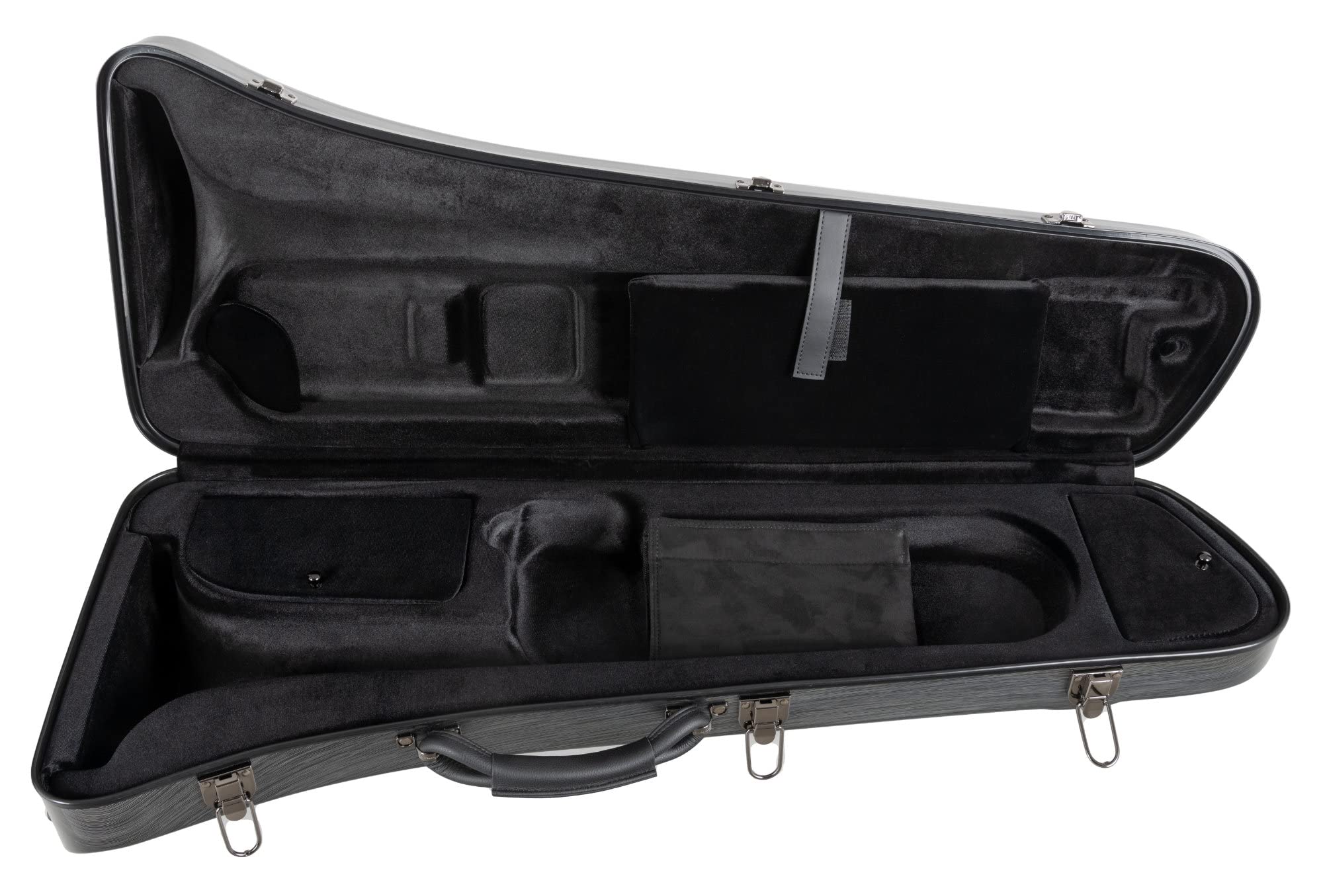 Estuche Deluxe Lechgold para Trombón, Caja de plástico resistente | Estuche para instrumento Lechgold "Deluxe" para trombón tenor, Carcasa dura absorbente de impactos, Peso: 4, 6 kg