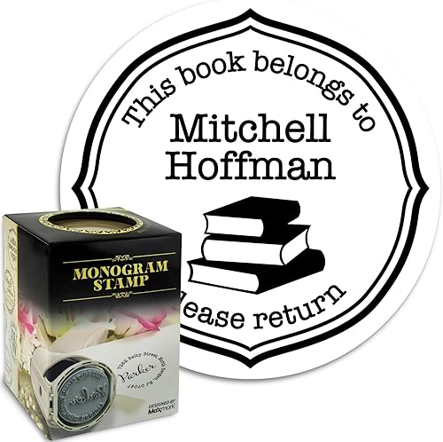 Sello de biblioteca personalizado - Estilo LIB050