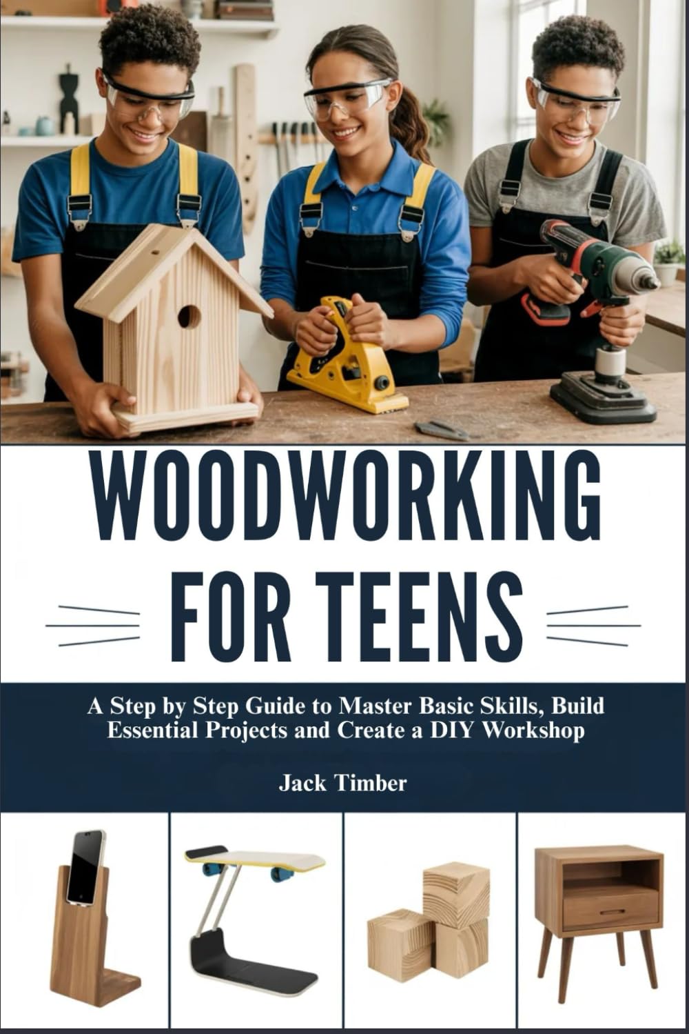 WOODWORKING FOR TEENS: A Step by Step Guide to Master Basic Skills, Build Essential Projects and Create a DIY Workshop
