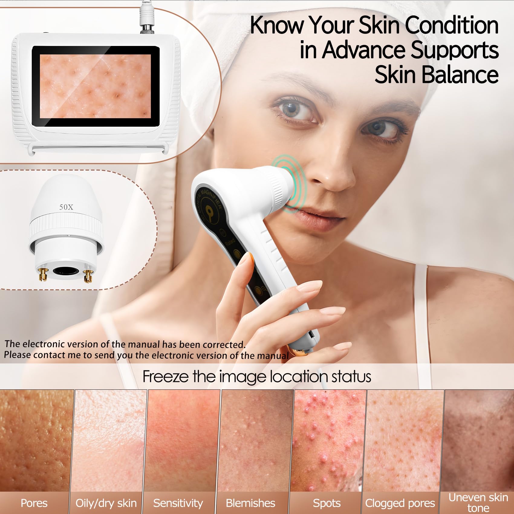 Amazon.com: Skin Hair Analyzer, Professional Digital Scalp