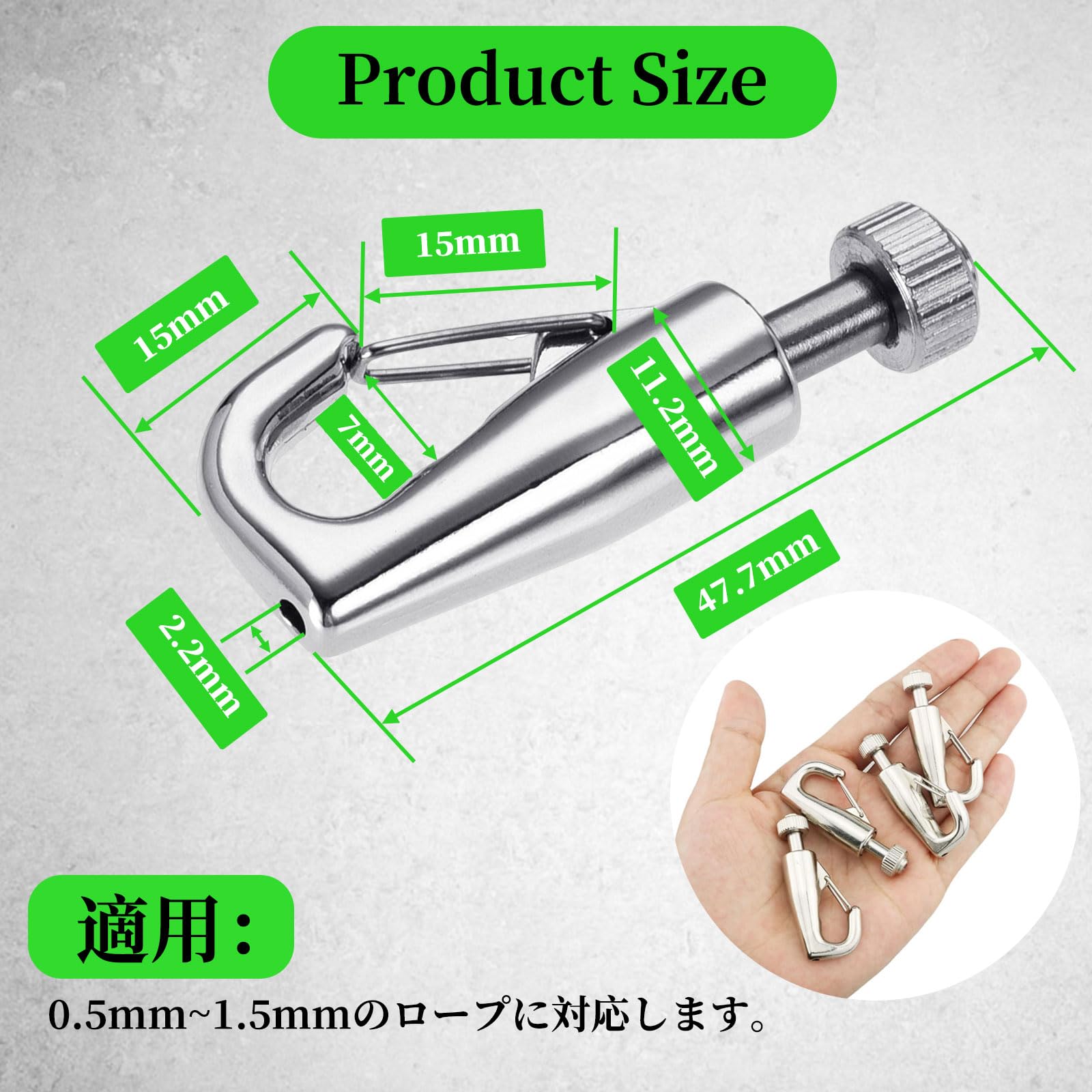 Amazon | ピクチャーレール ワイヤー フック カナビラ式 2個セット