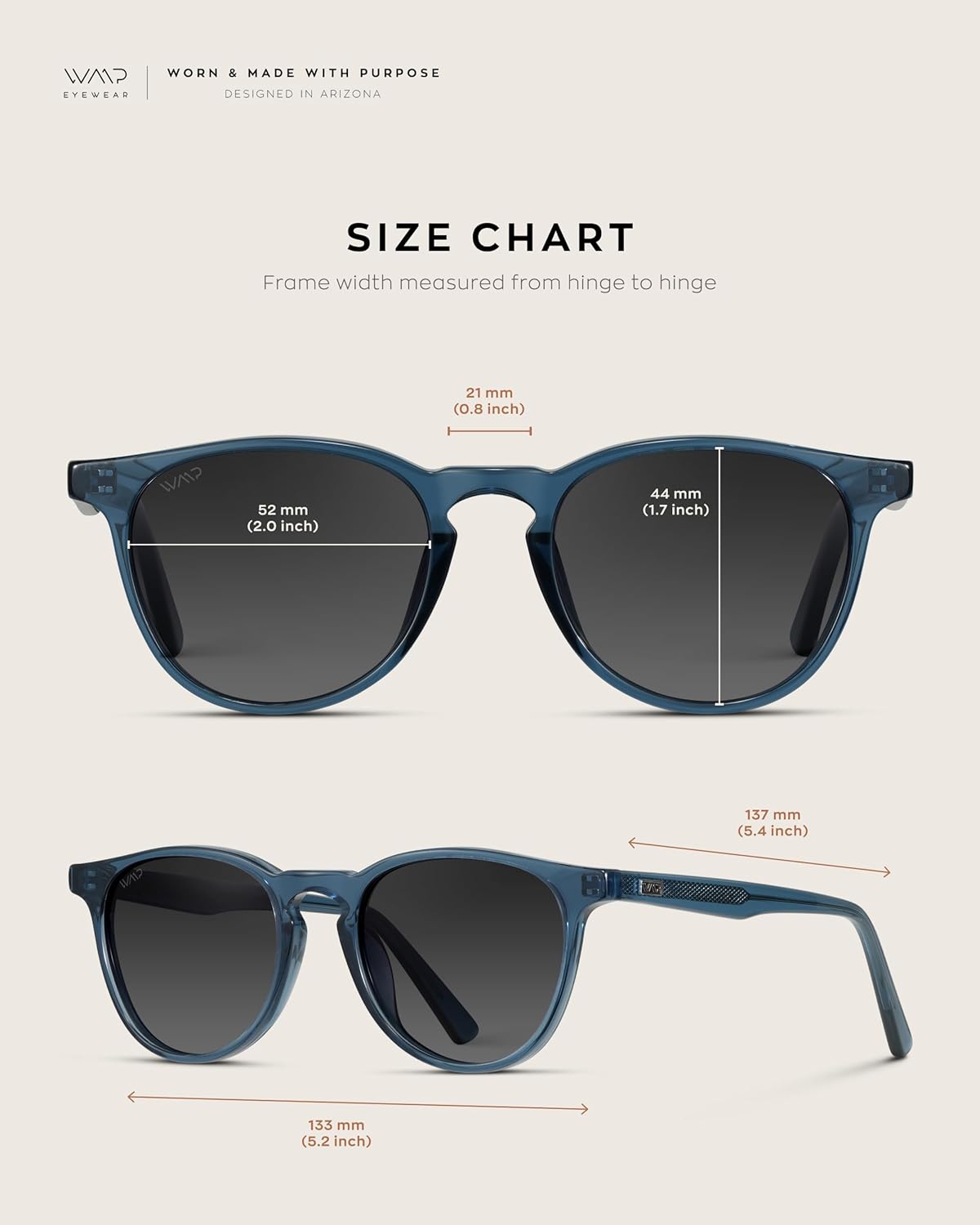 WearMe Pro WMP Eyewear - Classic Round Polarized Sunglasses for Men | Retro Design with UV Protection - Image 6