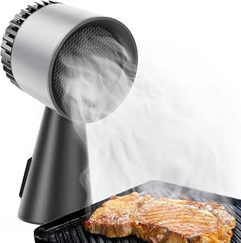 Portable Range Hood, Desktop Kitchen Exhaust Fan with Detachable Aluminum Grease Filter