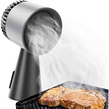 Portable Range Hood, Desktop Portable Kitchen Exhaust Fan, Detachable Aluminum Grease Filter, Large Oil Collection Cup, Low Noise, 3 Speed Portable Exhaust Fan for Cooking, Indoor Hot Pot, and BBQ