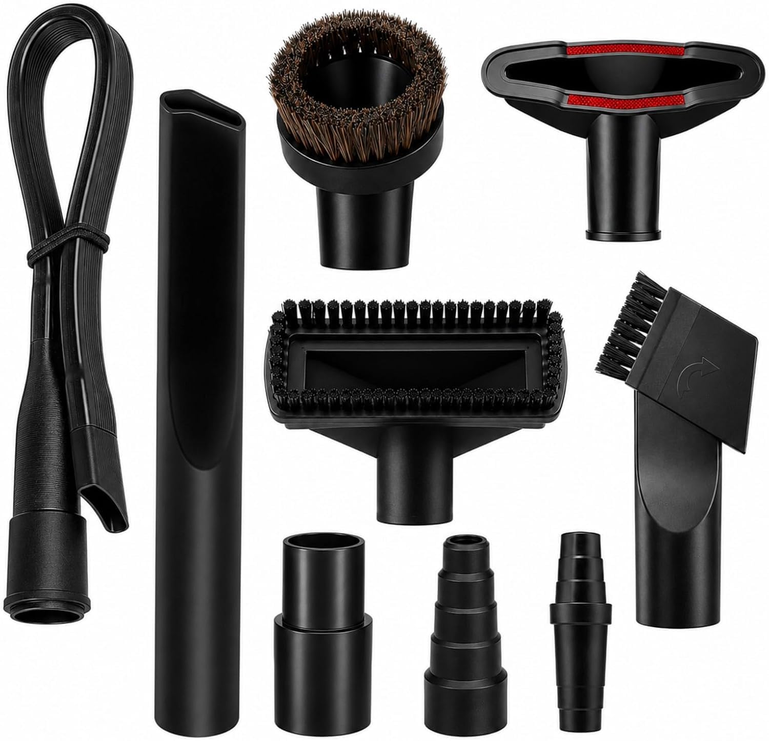 Kit di 9 accessori per aspirapolvere Gtech AirRam Platinum 2019-2025| Adattatore multi-formato | bocchetta a lancia, strumento per tappezzeria, crine di cavallo e spazzola larga | Pulizia